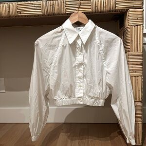 COS white blouse